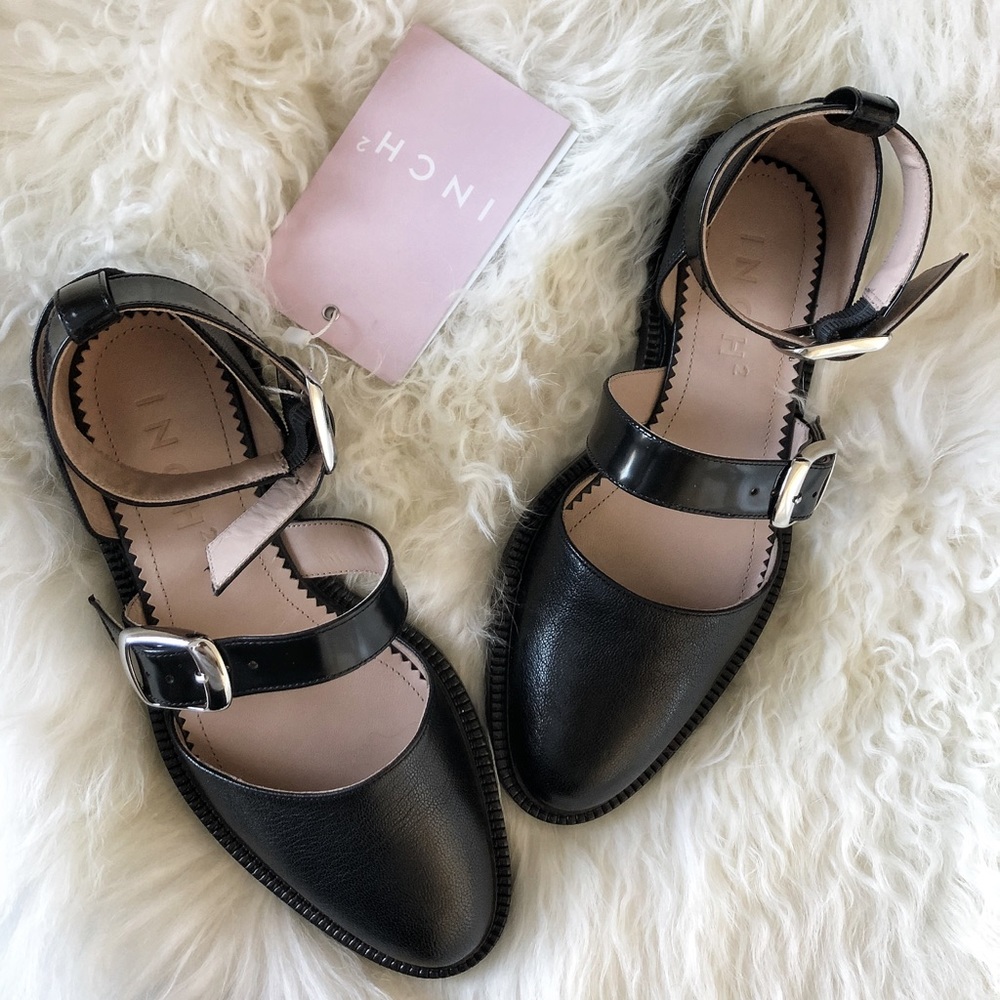 Inch 2 black caviar sandals